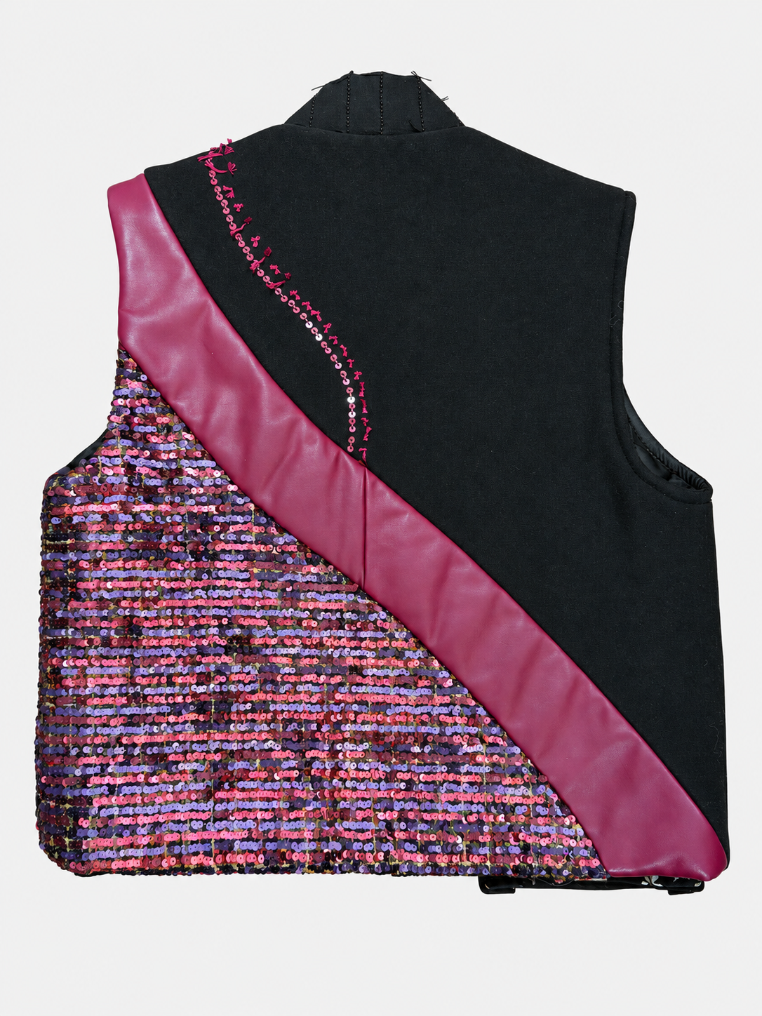 Dariun Vest | Black & Fuchsia