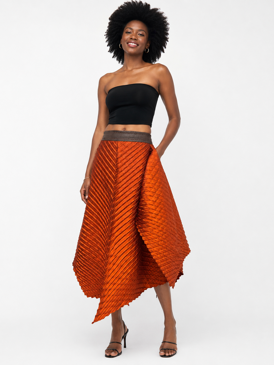 Del Convertible Skirt | Brick