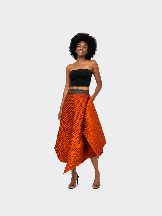 Del Convertible Skirt | Brick