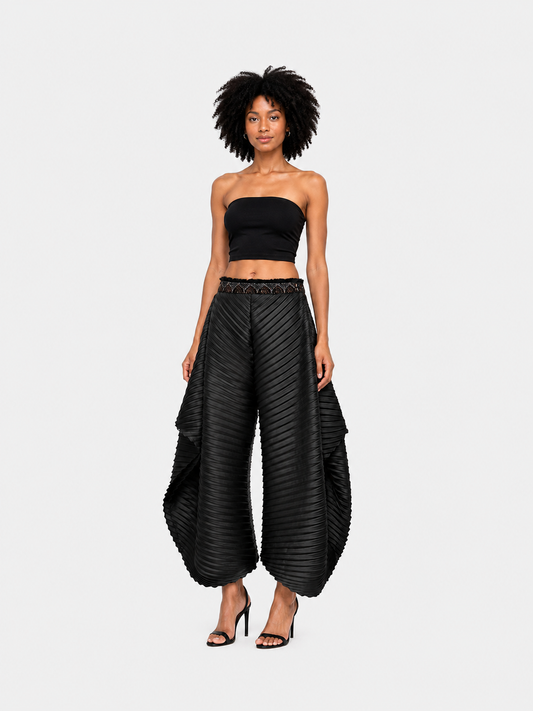 SATO Pleated Pants | Black