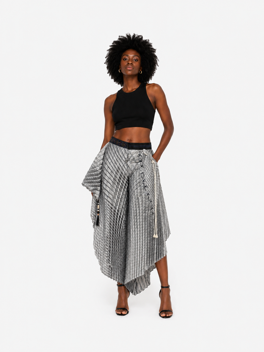 GATO Pleated Pants | Silver