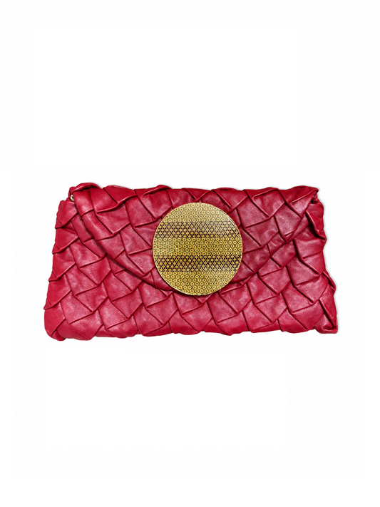 Palma Clutch | Crimson Red