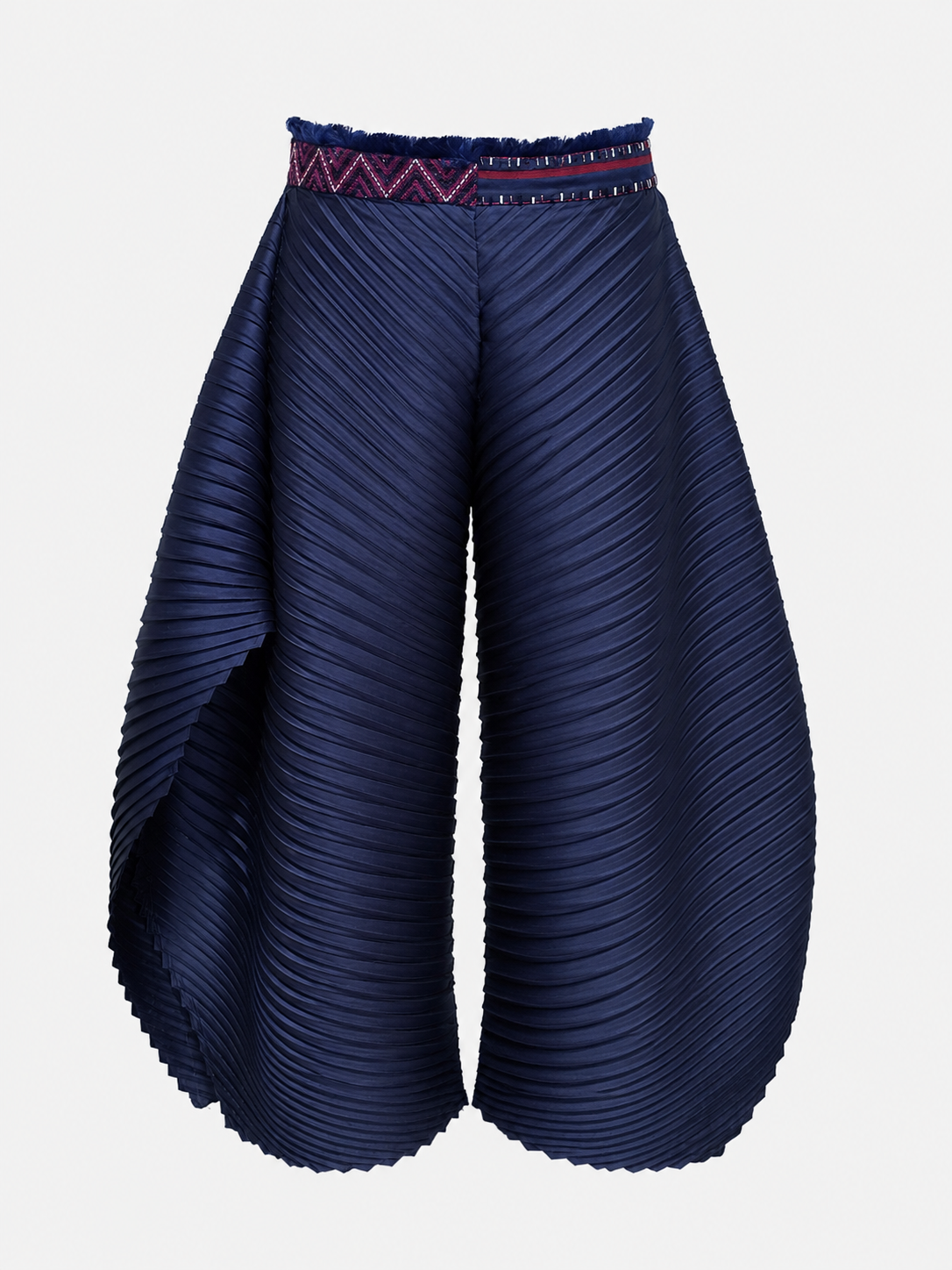 SATO Pleated Pants | Navy Blue