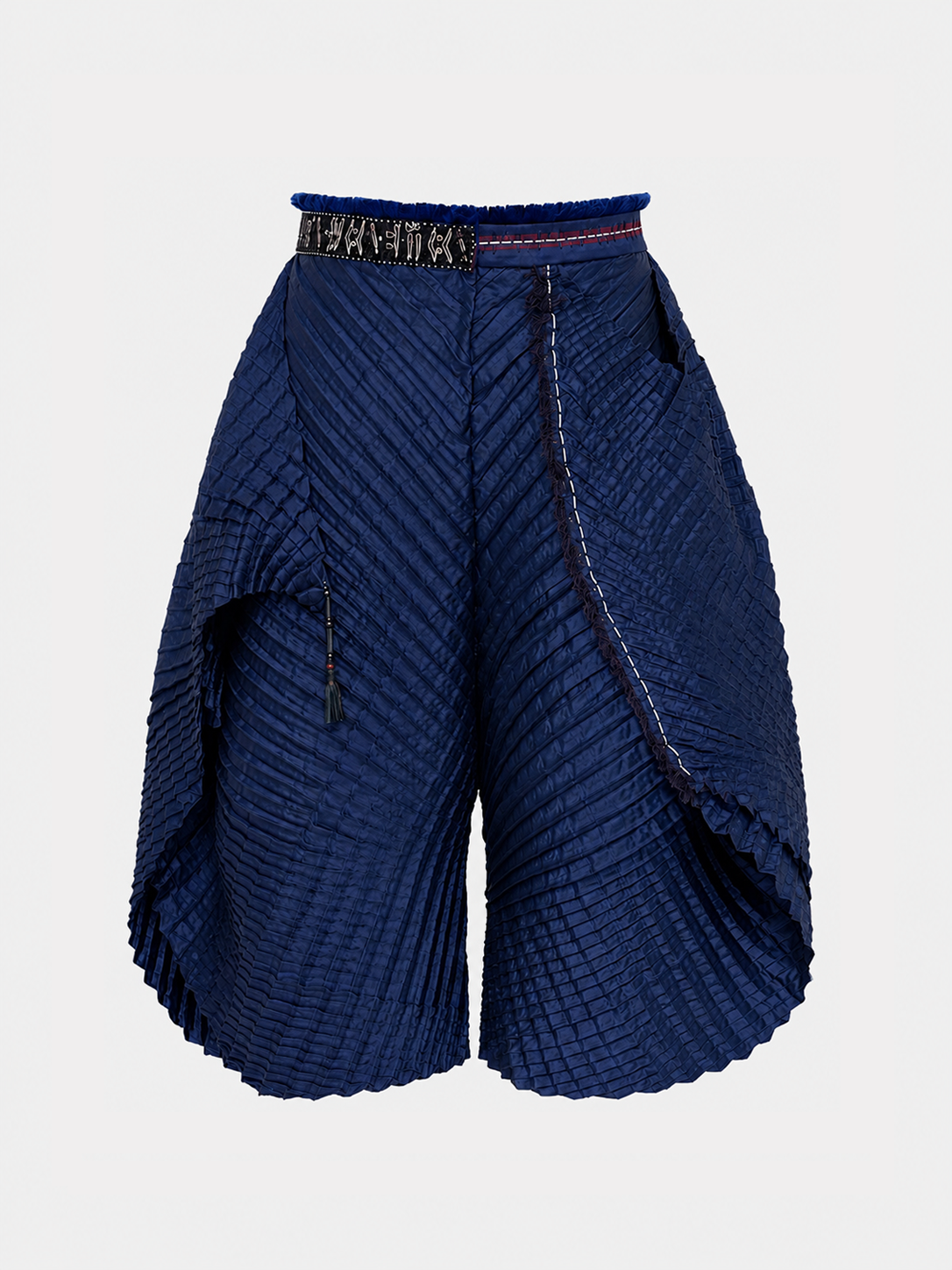 GATO Pleated Pants | Navy Blue